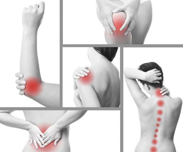 Procesos de inflamación en varias articulaciones de artritis